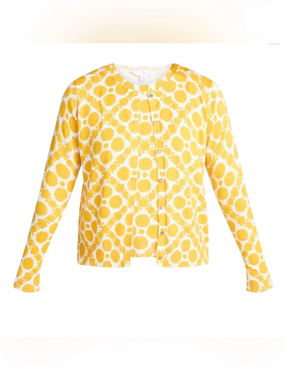 Time and Tru Women XXL 20 Twin Set Cardigan Shell Sweater NWT Saffron Gold - Picture 3 of 9